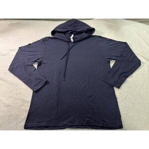 Royal Avalon Mens Bamboo Cotton UPF 50+ Sun Protection Hoodie Navy Blue Large